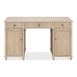 wood desk 3-drawer cabinets stone grey pine wood