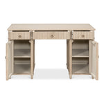 wood desk 3-drawer cabinets stone grey pine wood