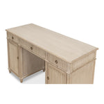 wood desk 3-drawer cabinets stone grey pine wood