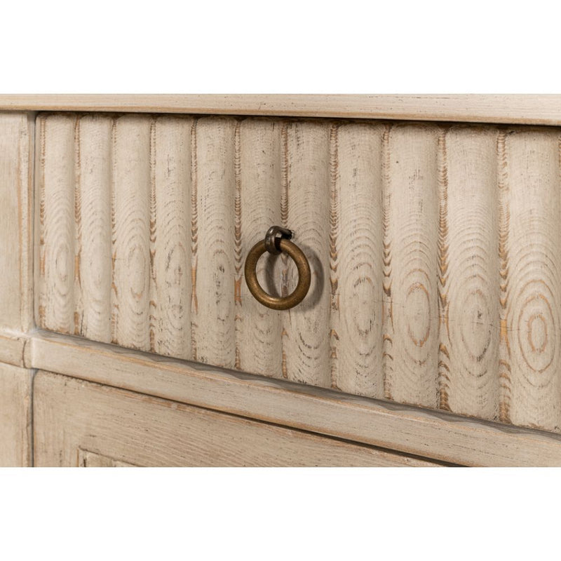 wood desk 3-drawer cabinets stone grey pine wood