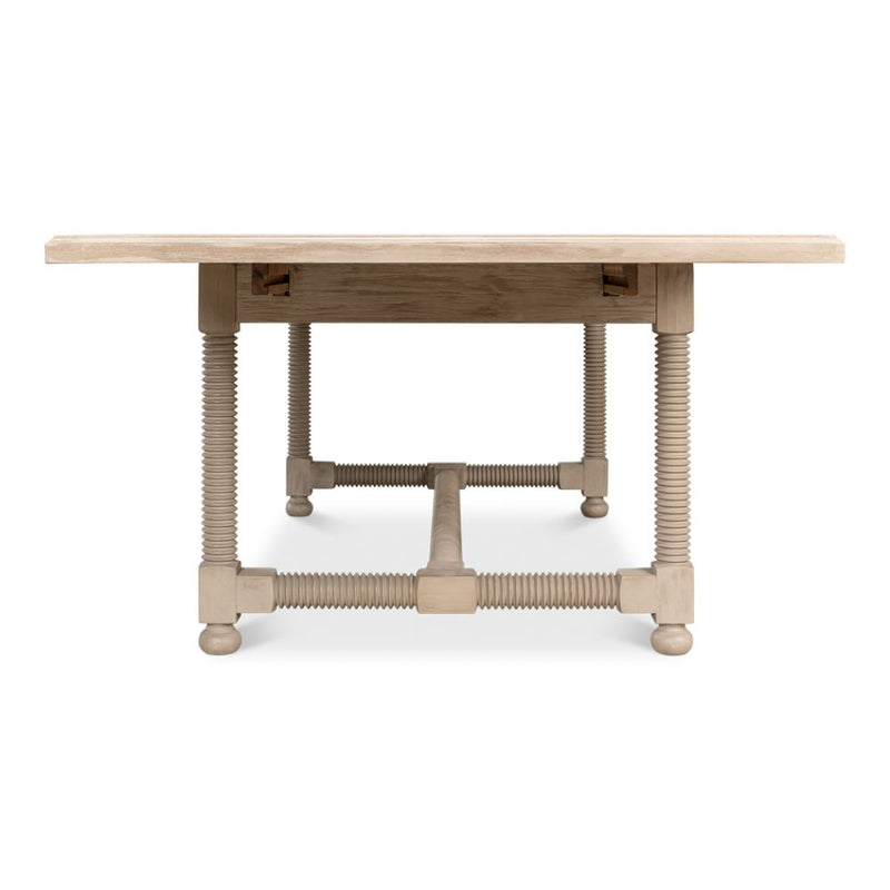 expandable grey dining table