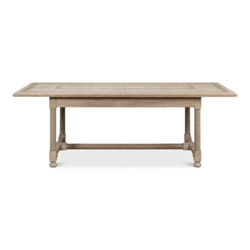 expandable grey dining table