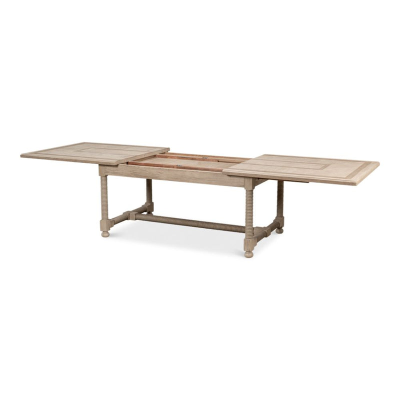 expandable grey dining table