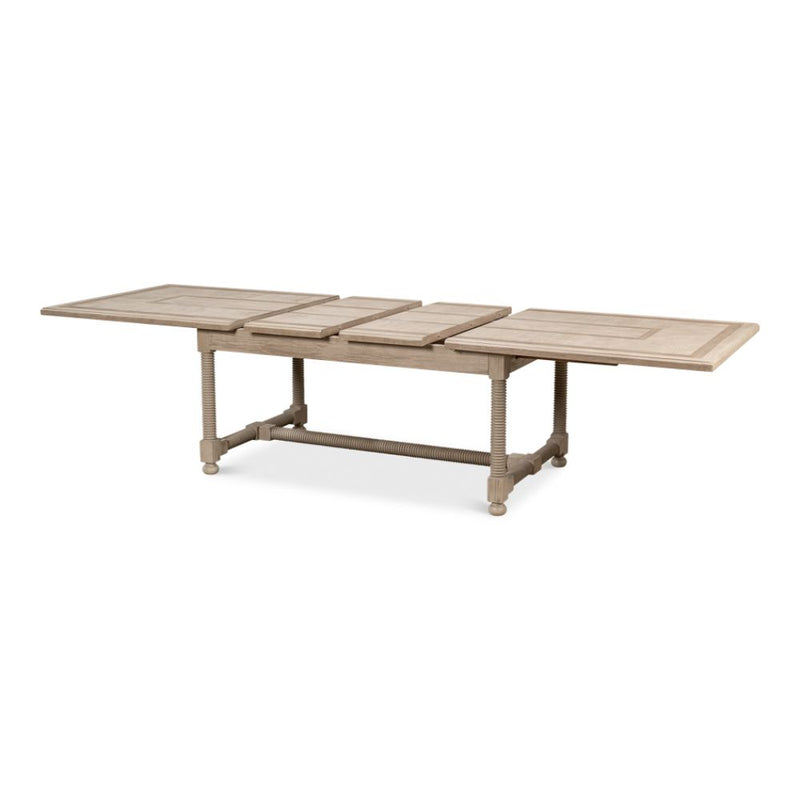 expandable grey dining table