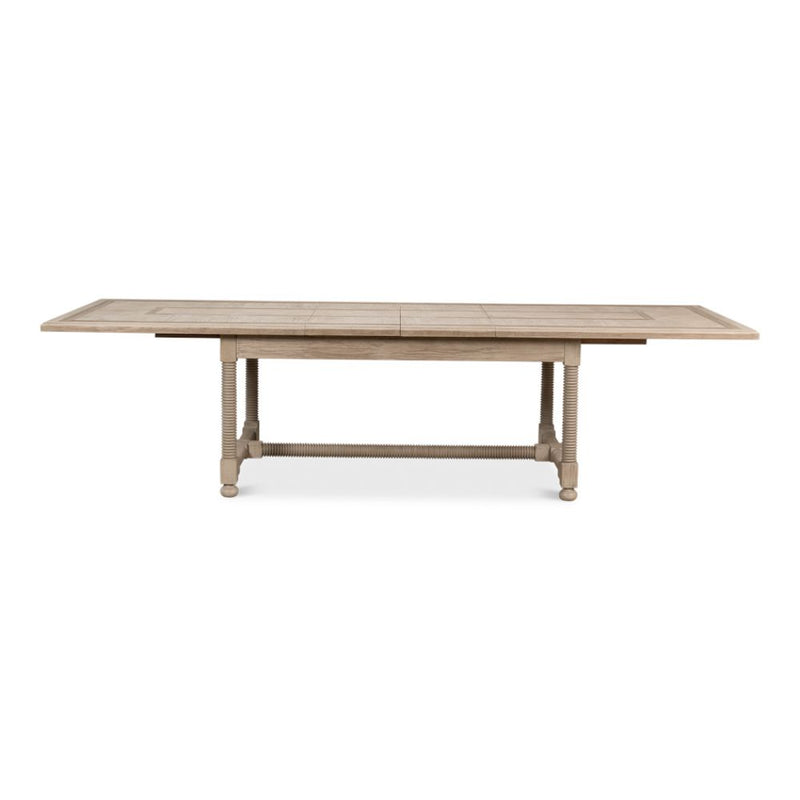 expandable grey dining table