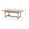 expandable grey dining table