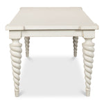 antique white dining table