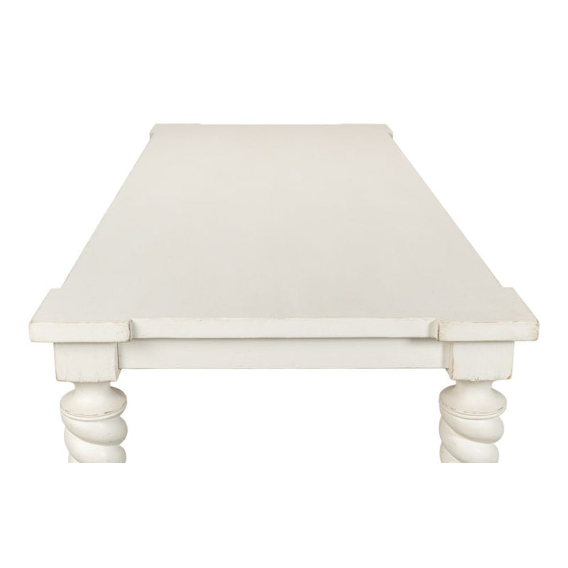 antique white dining table