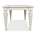 antique white dining table