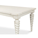 antique white dining table