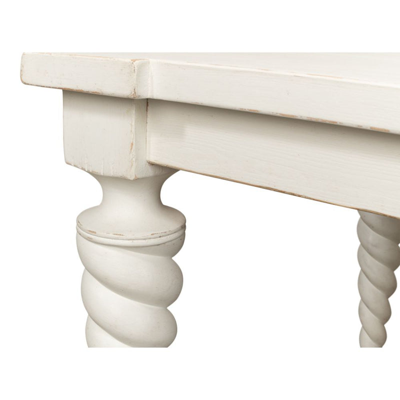 antique white dining table