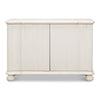 cabinet commode antique white ribbed shelf bun feet
