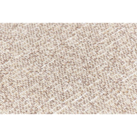 tan ivory french edge fabric sofa three cushion