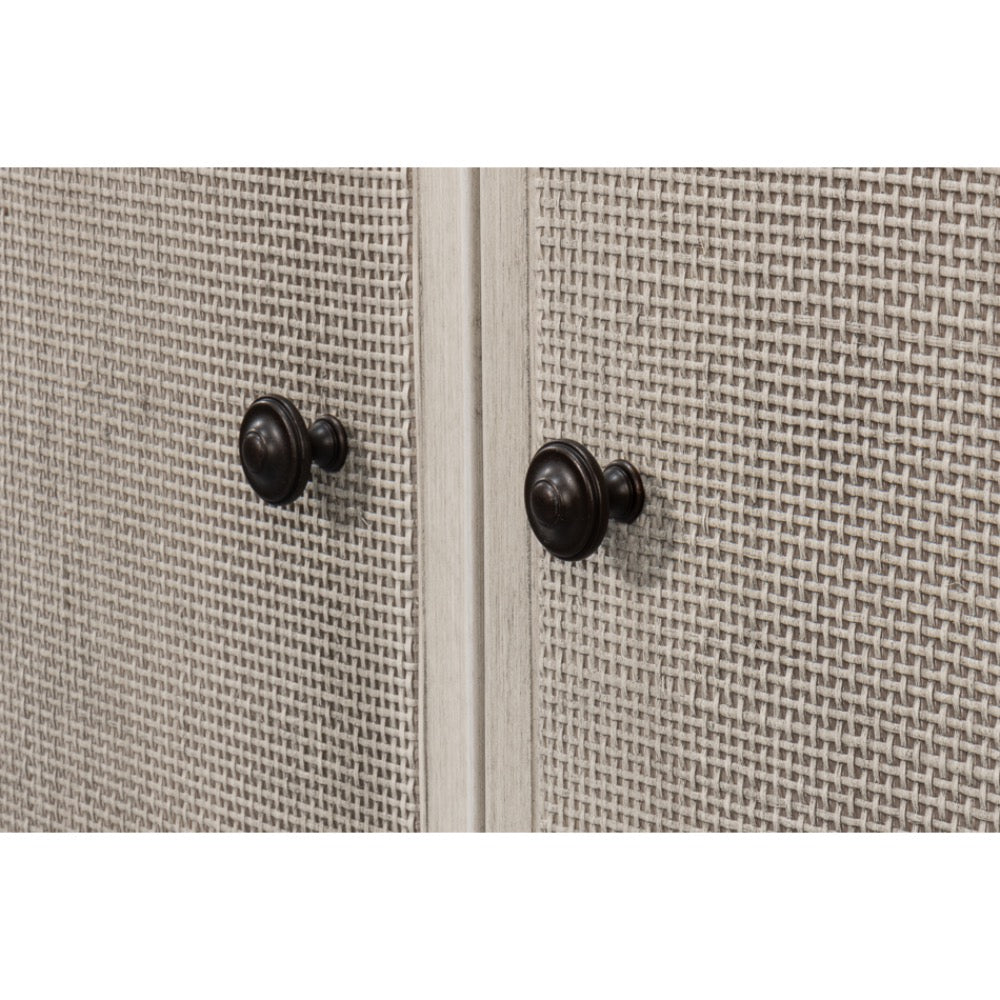 tulip wood sideboard cane doors covet white