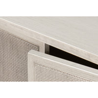 tulip wood sideboard cane doors covet white