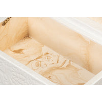 leather box crocodile antique pearl leather wood set 