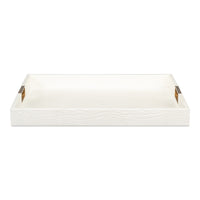leather tray crocodile pearl leather wood brass steel