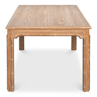 rectangle table bamboo brown neutral tan