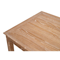 rectangle table bamboo brown neutral tan