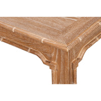 rectangle table bamboo brown neutral tan