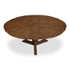 casual jupe light mink round expandable dining table