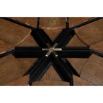 casual jupe light mink round expandable dining table