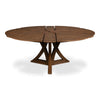 casual jupe light mink round expandable dining table