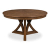 casual large jupe light mink round expandable dining table