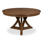casual large jupe light mink round expandable dining table