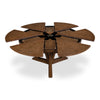 casual large jupe light mink round expandable dining table