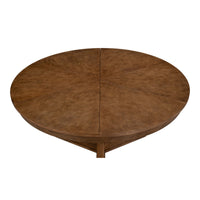 casual large jupe light mink round expandable dining table