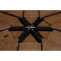 round wood light mink expandable jupe dining table