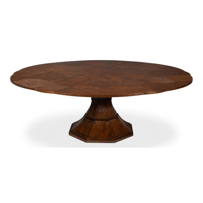 expandable jupe table large palladio oak solids round