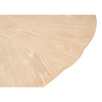 expandable jupe table medium bleached oak finish solid oak