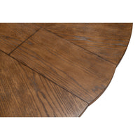 expandable jupe table light mink finish oak wood round