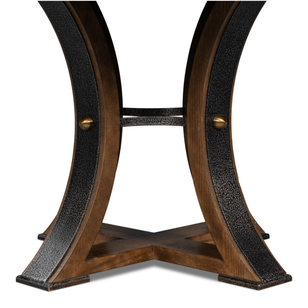expandable jupe table light mink finish oak wood round