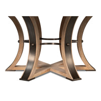 expandable jupe table large solid oak bleached oak finish