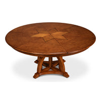 round walnut finish wood expandable jupe dining table large