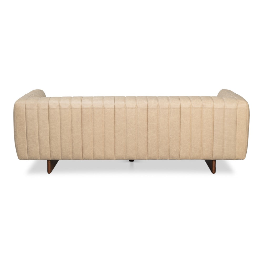 vintage modern leather sofa cappuccino 