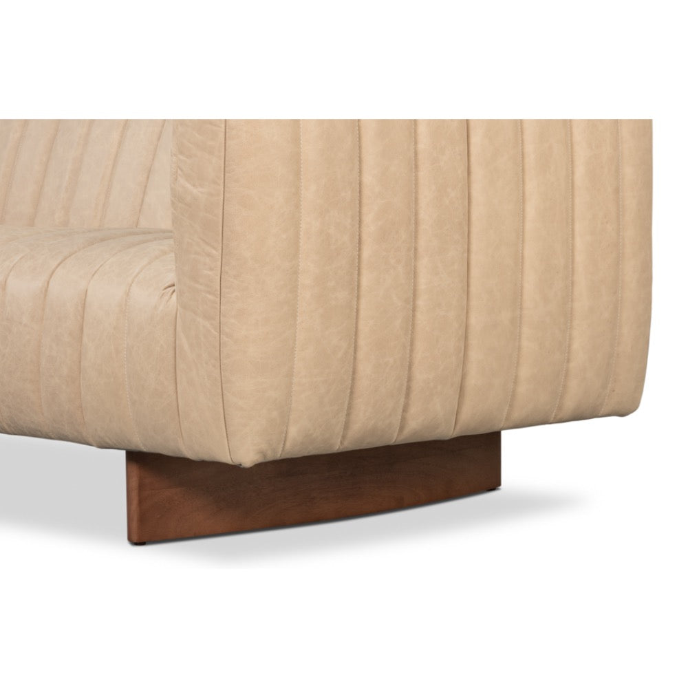 vintage modern leather sofa cappuccino 