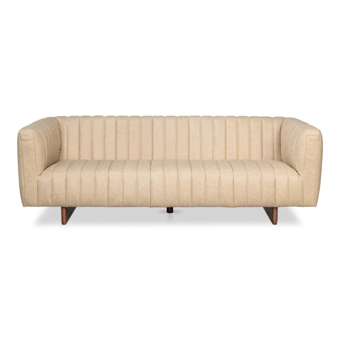 vintage modern leather sofa cappuccino 
