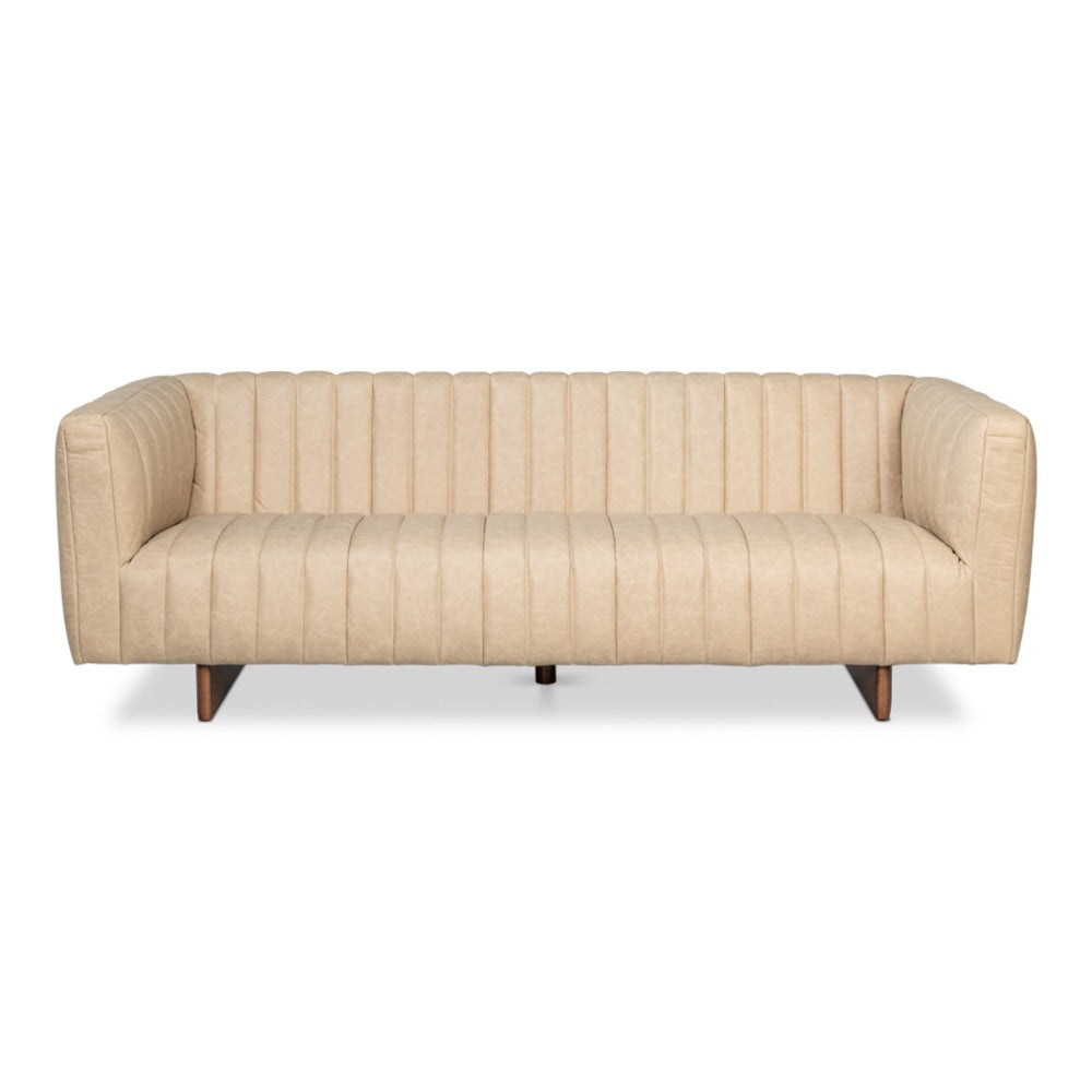 vintage modern leather sofa cappuccino 