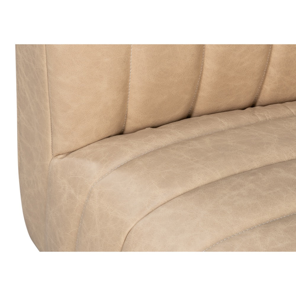 vintage modern leather sofa cappuccino 