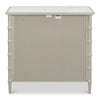 gray white porcelain marble top three drawer chest