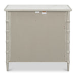 gray white porcelain marble top three drawer chest