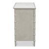 gray white porcelain marble top three drawer chest