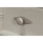 gray white porcelain marble top three drawer chest