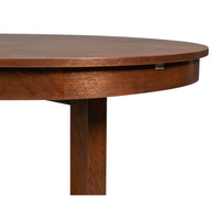 walnut jupe expandable dining table brass accents