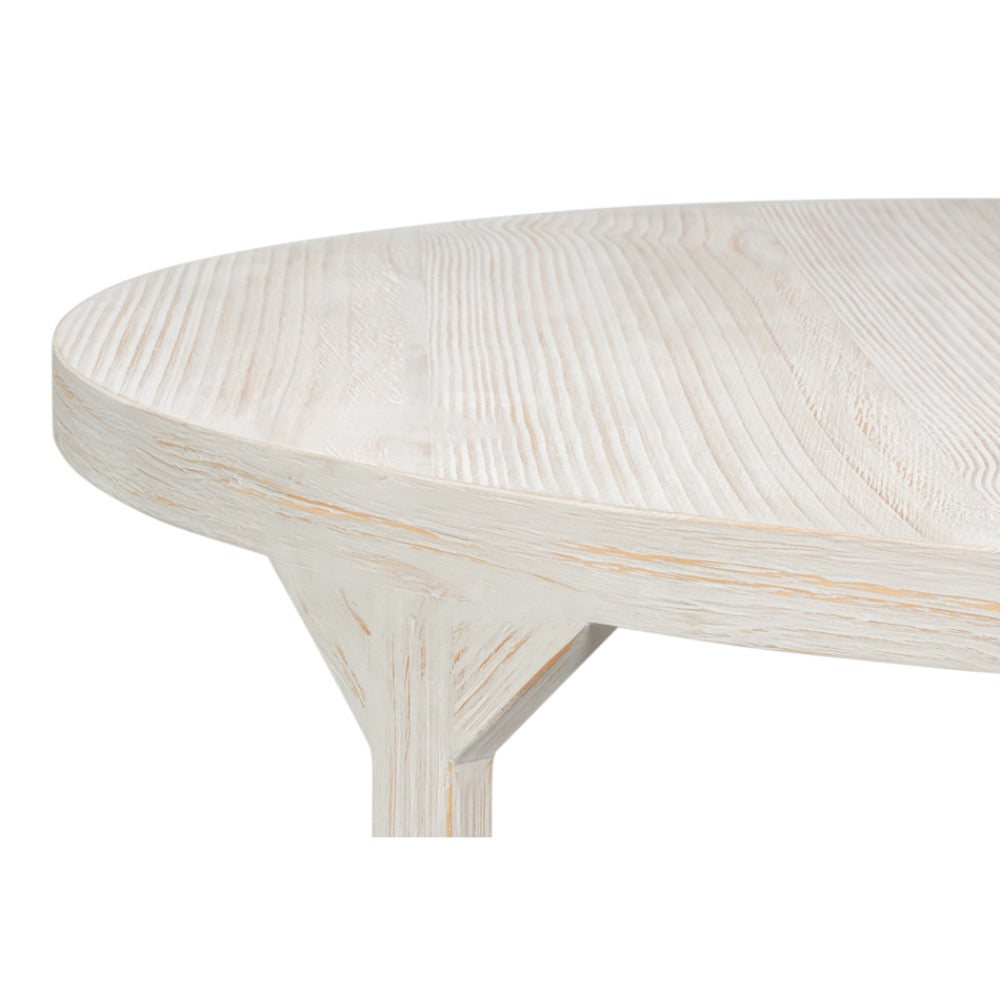 Close-up of a wooden table with a white background
