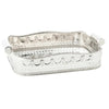 tray rectangle silver cutouts decorative swags embossed